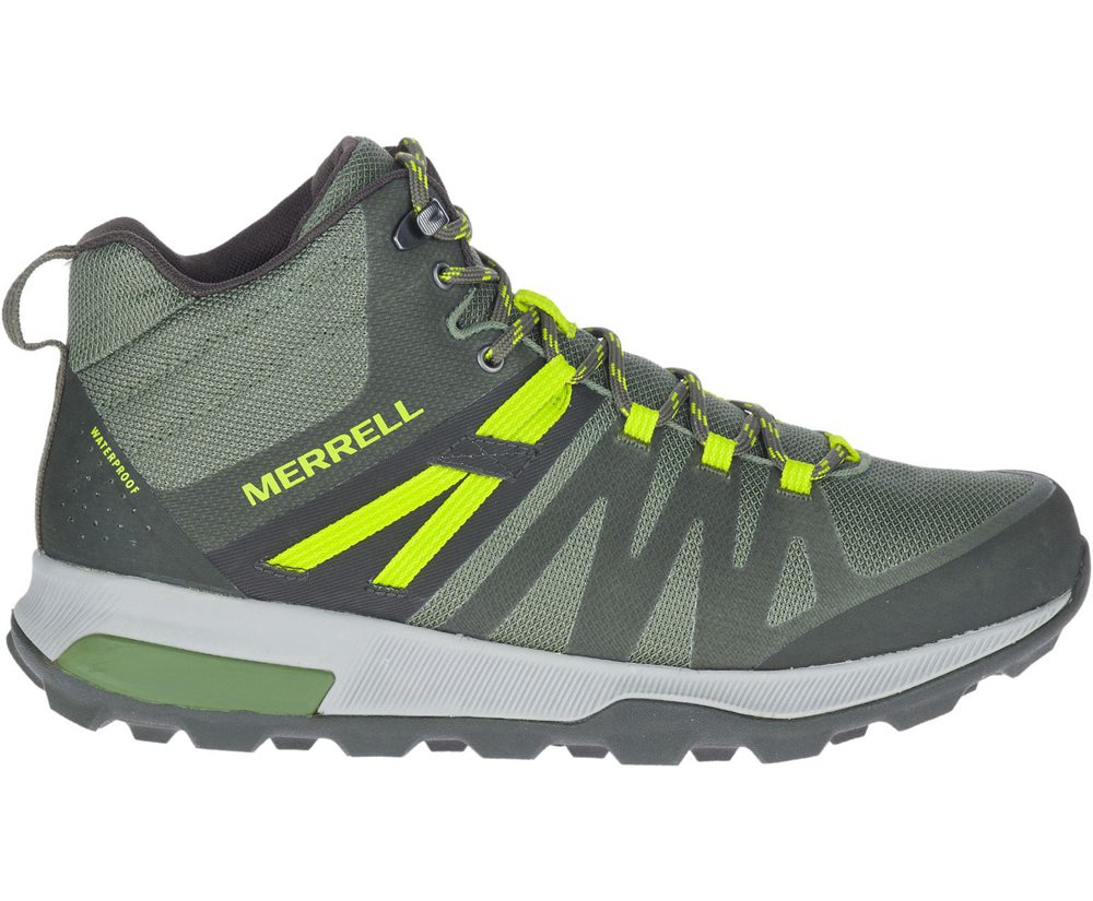 Merrell Vandrestøvler Herre - Zion Fst Mid Waterproof - Olivengrøn - YNW058794
